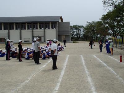 長沼東小学校避難訓練２.JPG