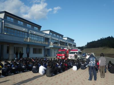 20191105 ひらた清風中学校避難訓練01.JPG