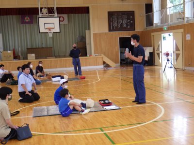 救急法講習会、花火教室　１.JPG